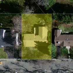 69 Clifton Rd, Newton MA 02459-3111 aerial view