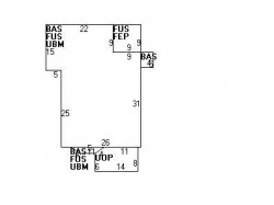 231 Webster St, Newton MA 02465-1851 floor plan