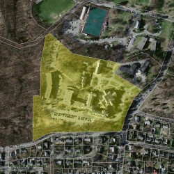 885 Centre St, Newton MA  02459-1100 aerial view