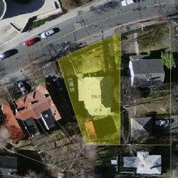 378 Ward St, Newton MA 02459-1217 aerial view