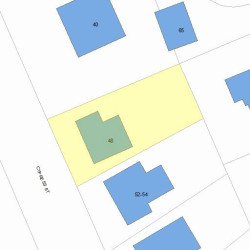 48 Cypress St, Newton MA  02459-2204 plot plan