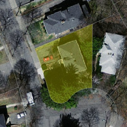 16 Cotter Rd, Newton MA 02468-1037 aerial view