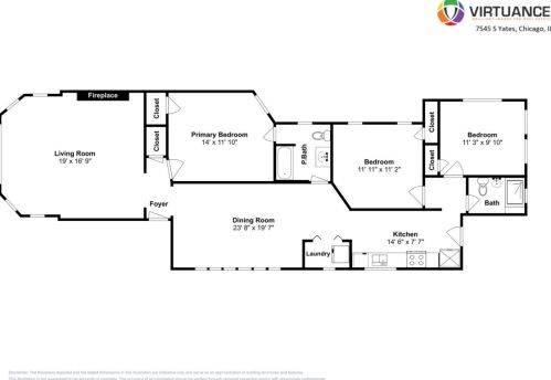 7545 Yates Blvd, Chicago IL  60649-3317 exterior