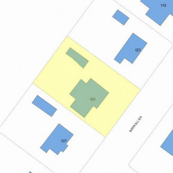 131 Wiswall Rd, Newton MA 02459-3536 plot plan