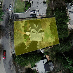 40 Devonshire Rd, Newton MA 02468-2212 aerial view