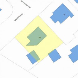 50 Brewster Rd, Newton MA 02461-1302 plot plan