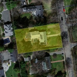 11 Sylvan Ave, Newton MA 02465-3015 aerial view