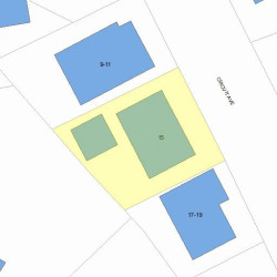 15 Circuit Ave, Newton MA 02461-1602 plot plan