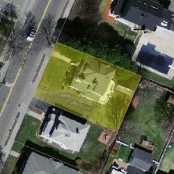 336 Lexington St, Newton MA 02466-1222 aerial view