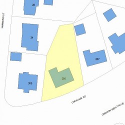 295 Commonwealth Ave, Newton MA 02459 plot plan