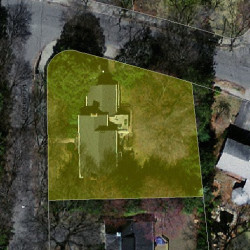 83 Ferncroft Rd, Newton MA 02468-1213 aerial view