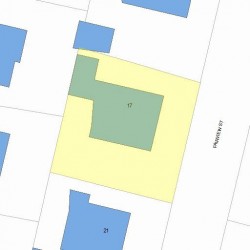 17 Fairview St, Newton MA  02458-2208 plot plan