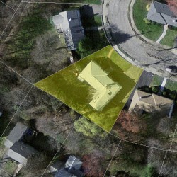 107 Truman Rd, Newton MA 02459-2640 aerial view