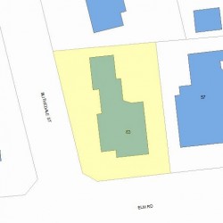 63 Elm Rd, Newton MA 02460-2144 plot plan