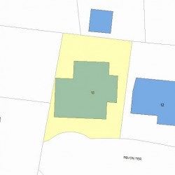18 Devon Ter, Newton MA 02459-1652 plot plan