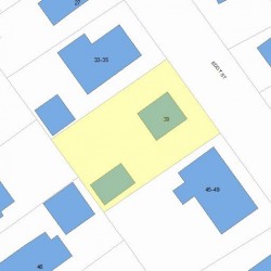 39 Eddy St, Newton MA 02465-2132 plot plan