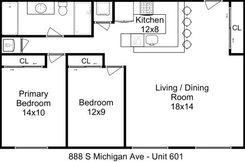 888 Michigan Ave, Chicago IL  60605-2117 exterior