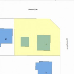3 Applegarth St, Newton MA 02459-1110 plot plan