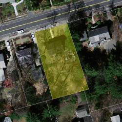 1446 Beacon St, Newton MA  02468-1613 aerial view