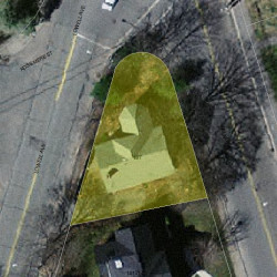 137 Walnut St, Newton MA 02460-1601 aerial view