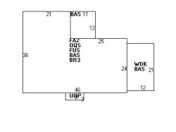 308 Prince St, Newton MA 02465-2955 floor plan