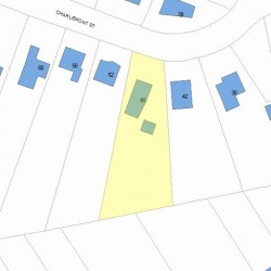 46 Charlemont St, Newton MA  02461-1908 plot plan