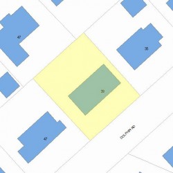 39 Dolphin Rd, Newton MA 02459-1304 plot plan