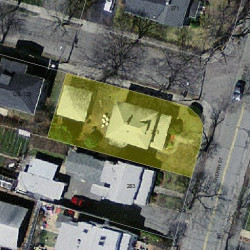 279 Cherry St, Newton MA 02465-1640 aerial view