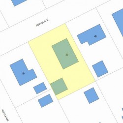 39 Adella Ave, Newton MA 02465-1921 plot plan