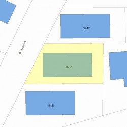 14 Saint James St, Newton MA  02458-1723 plot plan