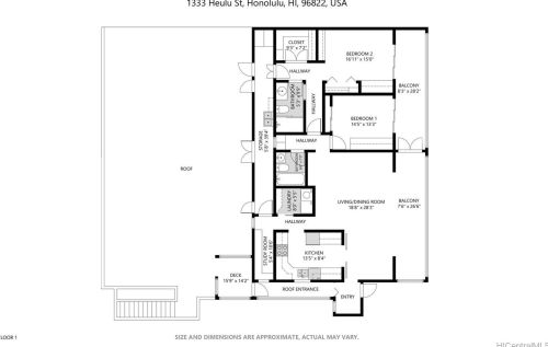 1333 Heulu St, Honolulu HI  96822-3047 exterior