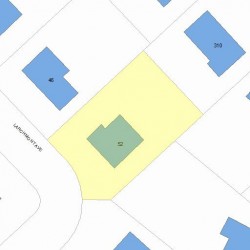 52 Larchmont Ave, Newton MA 02468-2031 plot plan