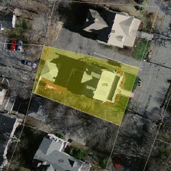 179 Hunnewell Ave, Newton MA 02458-2247 aerial view