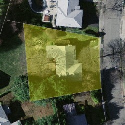 115 Adeline Rd, Newton MA  02459-2742 aerial view