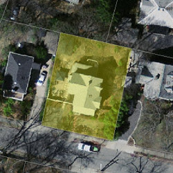 77 Lakewood Rd, Newton MA 02461-1228 aerial view