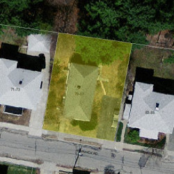 79 Warwick Rd, Newton MA 02465-1723 aerial view