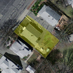 400 California St, Newton MA  02460-1207 aerial view