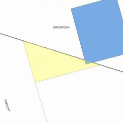 258 Centre St, Newton MA  02458-1618 plot plan