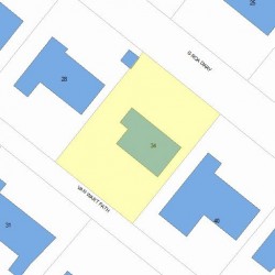 34 Van Wart Path, Newton MA 02459-3722 plot plan