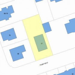 67 Webster St, Newton MA 02465-1818 plot plan