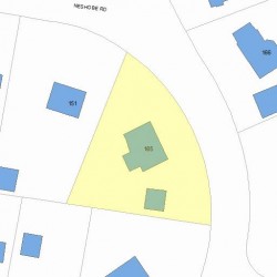 165 Neshobe Rd, Newton MA 02468-1348 plot plan