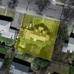 170 Fairway Dr, Newton MA 02465-1715 aerial view