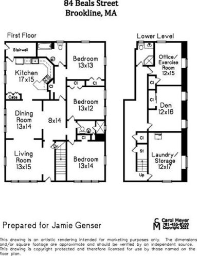 84 Beals St, Brookline MA  02446-6011 exterior