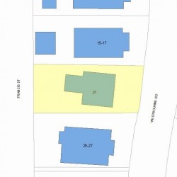 21 Westbourne Rd, Newton MA 02459-1617 plot plan
