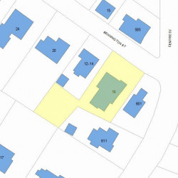 10 Bennington St, Newton MA 02458-1902 plot plan