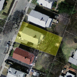 24 Falmouth Rd, Newton MA 02465-1119 aerial view