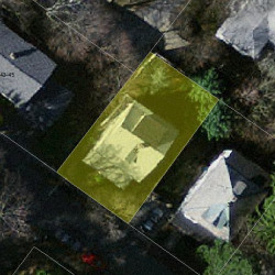 35 Bennington St, Newton MA  02458-1901 aerial view