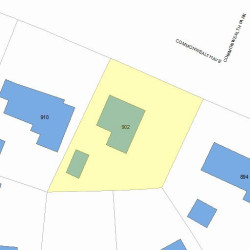 902 Commonwealth Ave, Newton MA 02459-1040 plot plan