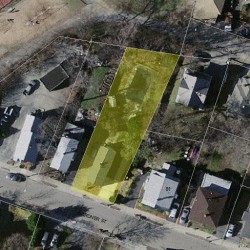 85 Gardner St, Newton MA  02458-1439 aerial view