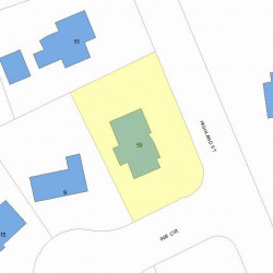 59 Highland St, Newton MA 02465-2403 plot plan